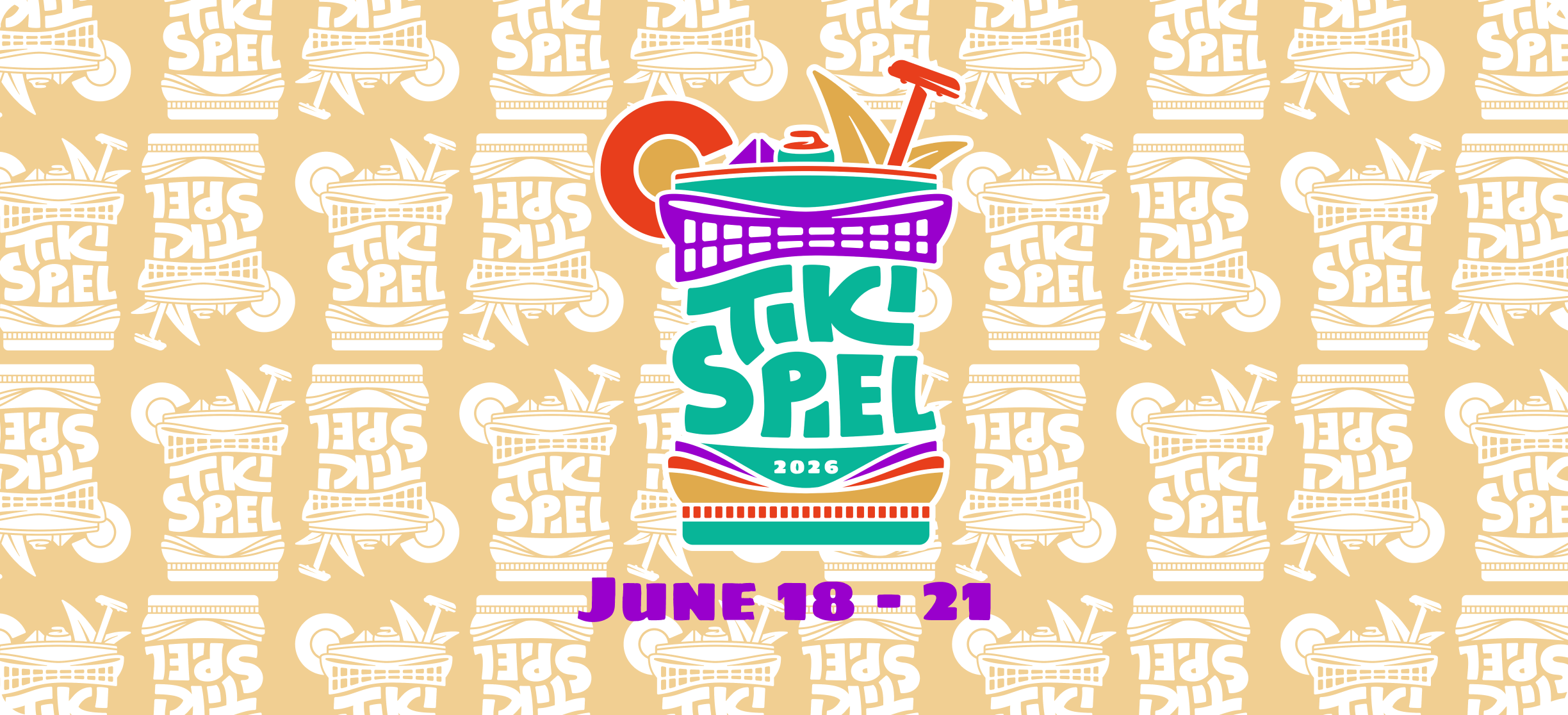 Tiki Spiel logo, June 18 - 21