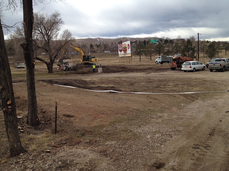 Demolition of houses adjacent completed 2-17-14