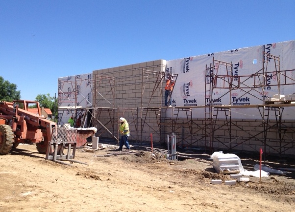 North masonry wall 6-19-14