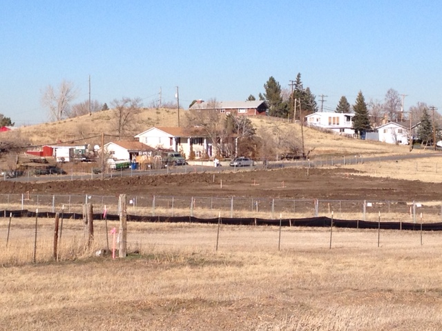 Scraping of topsoil 2-26-14